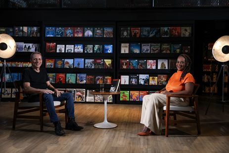 Tony Bellotto bate-papo sobre literatura policial com Eliana Alves Cruz