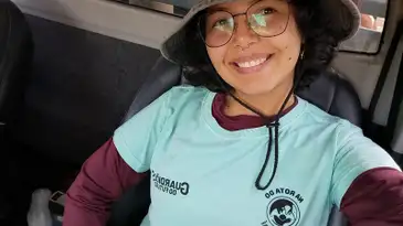 Dia Mundial de Educação Ambiental - A universitária, Lorena Ribeiro. Foto: Lorena Ribeiro/ Arquivo pessoal