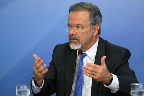 O ministro da Segurança Pública, Raul Jungmann, durante entrevista coletiva, no Palácio do Planalto.
