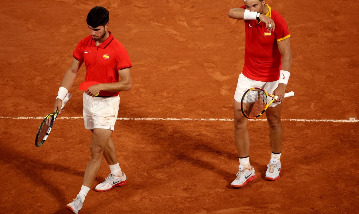 Nadal e Alcaraz são eliminados dos Jogos de Paris
31/07/2024
REUTERS/Phil Noble