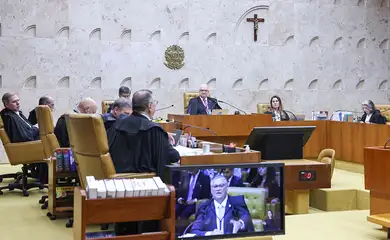Bras&iacute;lia (DF), 09/04/2026 - Sess&atilde;o do STF para analisar regras de elei&ccedil;&atilde;o de governador e vice do Rio de Janeiro. Foto: Ant&ocirc;nio Augusto/STF