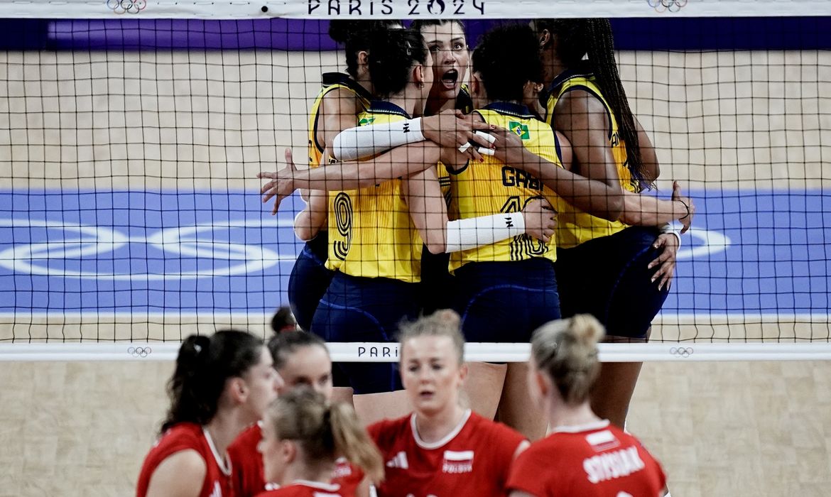 brasil, polônia, vôlei, jogos de paris