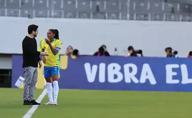 Equador - 18/07/2025 - Conmebol libera aquecimento em campo na Copa América Feminina. Foto: Lívia Villas Boas/CBF