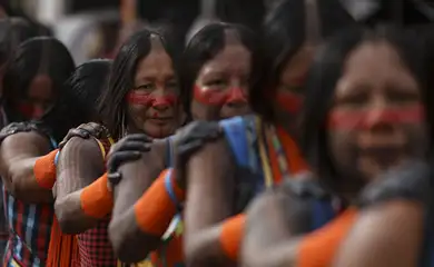 Brasília (DF), 05/08/2025 - A 1ª Conferência Nacional das Mulheres Indígenas continua até amanhã (6), em Brasília, com o tema “Mulheres Guardiãs do Planeta pela cura da Terra”. Foto: Marcelo Camargo/Agência Brasil