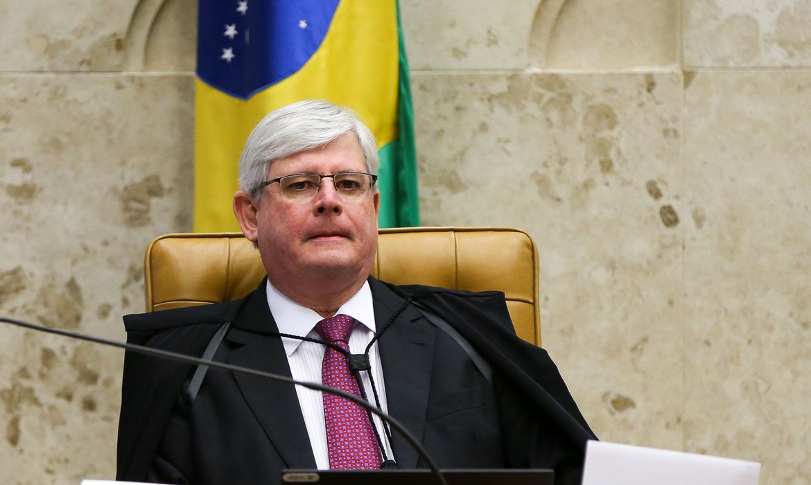 Brasília - O procurador-geral da República, Rodrigo Janot, durante sessão plenária do Supremo Tribunal Federal (STF) para o julgamento da validade das delações da JBS (Marcelo Camargo/Agência Brasil)