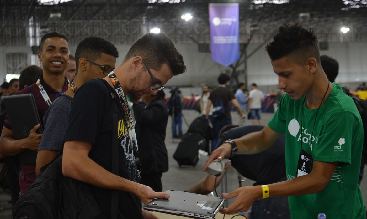 São Paulo - A 11ª Campus Party Brasil, evento de tecnologia, ocorre entre os dias 30 de janeiro e 4 de fevereiro, no Pavilhão de Exposições do Anhembi, região norte (Rovena Rosa/Agência Brasil)