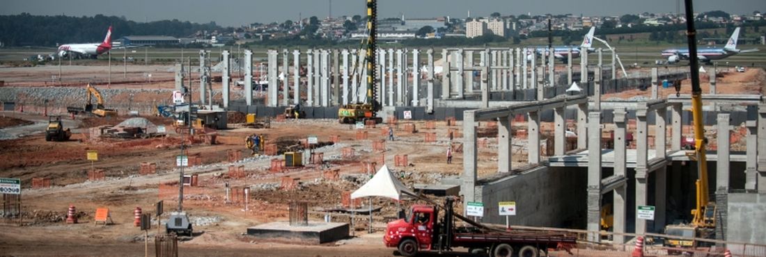 Obras do Aeroporto Internacional de Guarulhos passaram por vistoria em abril deste ano