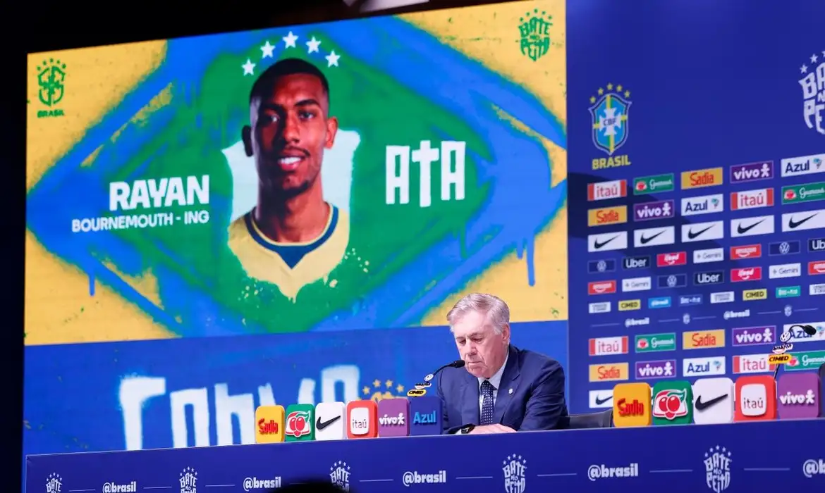 Rafael Ribeiro/CBF/Drieitos Reservados Ancelotti faz primeira convocação pós-Copa do Mundo em 09/08/2026