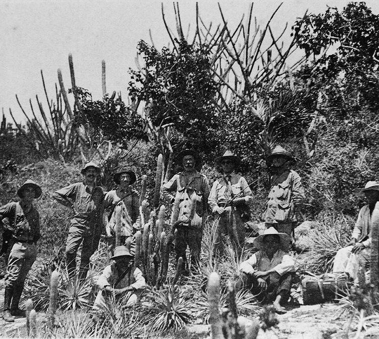 Os biólogos belgas em trabalho de campo, 1922