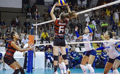 flamengo, sesc,volei feminino