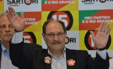 O governador eleito do Rio Grande do Sul, José Ivo Sartori concede entrevista (Antonio Cruz/Agência Brasil)