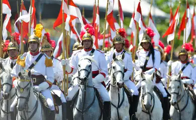 Brasília - Desfile militar durante as comemorações de 7 de Setembro, em Brasília ( Fabio Rodrigues Pozzebom/Agência Brasil)