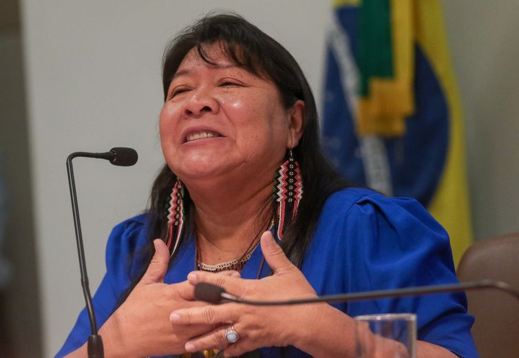 Presidente da Funai, Joenia Wapichana, reconhecea fragilidade histórica na proteção dos territórios indígenas contra o narcotráfico -porAntônio Cruz/ Agência Brasil