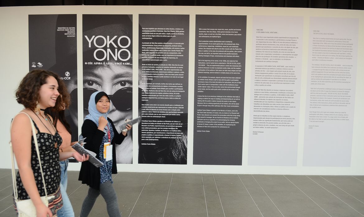 São Paulo - Exposição O céu ainda é azul, você sabe... da artista Yoko Ono, no Instituto Tomie Ohtake (Rovena Rosa/Agência Brasil)