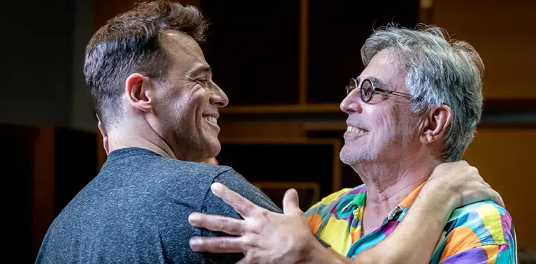 Claudio Lins e Ivan Lins, pai e filho cantores