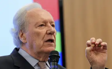 Brasília (DF) 03/12/2025 - Ministro da Justiça e Segurança Pública, Ricardo Lewandowski, durante lançamento do Plano de Ação Conjunto para o Combate a Fraudes Bancárias Digitais.  Foto: Fabio Rodrigues-Pozzebom/ Agência Brasil