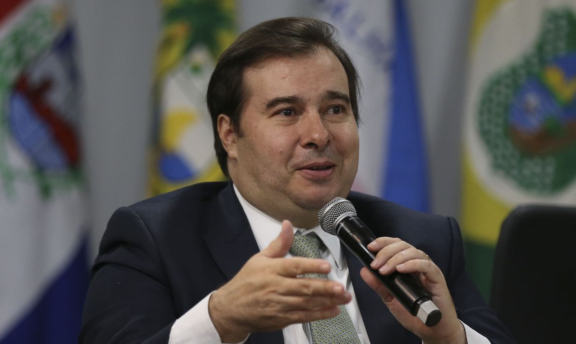 O presidente da Câmara dos Deputados, Rodrigo Maia, participa da 5ª Reunião do Fórum de Governadores.