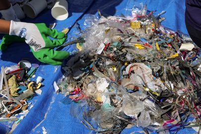 Rio de Janeiro (RJ), 22/03/2025 – No Dia Mundial da Água, o Clean Up Bay une voluntários para limpeza da praia do Flamengo, na zona sul do Rio de Janeiro. Foto: Tomaz Silva/Agência Brasil