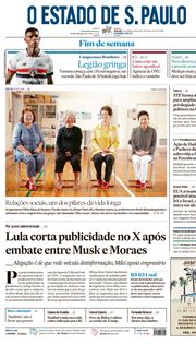 Capa do Jornal O Estado de S. Paulo Edição 2024-04-13