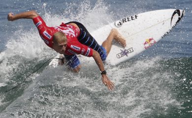 Surfista australiano Mick Fanning durante competição no Rio de Janeiro
