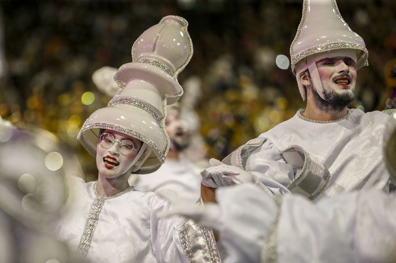 São Paulo (SP), 01/03/2025 - Carnaval 2025 - Sambódromo do Anhembi, desfile do Grupo Especial -Escola de Samba Rosas de Ouro. Foto Paulo Pinto/Agência Brasil