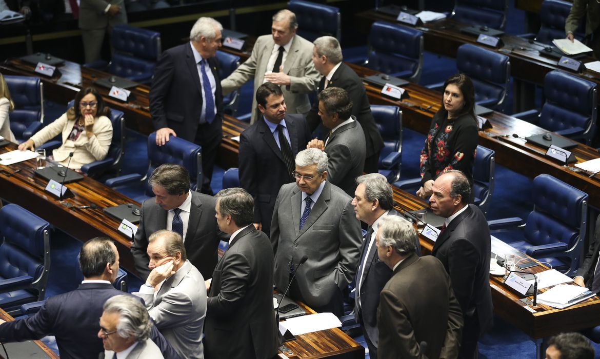 Brasília - Senado faz leitura da denúncia contra a presidenta Dilma Rousseff por crime de responsabilidade fiscal  (Fabio Rodrigues Pozzebom/Agência Brasil)