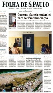 Capa do Jornal Folha de S. Paulo Edição 2024-04-22
