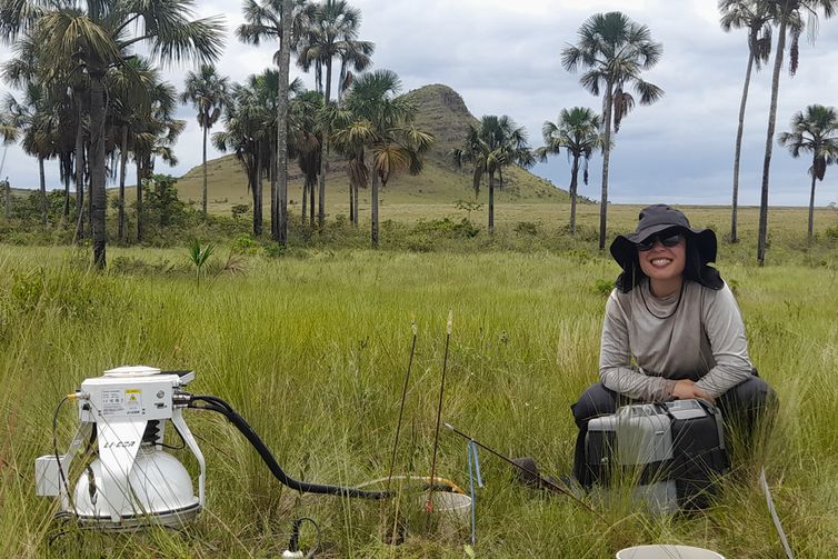 Brasília (DF), 12/03/2026 - FOTO DE ARQUIVO - A ecóloga Larissa Verona lidera pesquisa que descobriu grande estoque de carbono no Cerrado. Foto: Rafael Oliveira/Unicamp