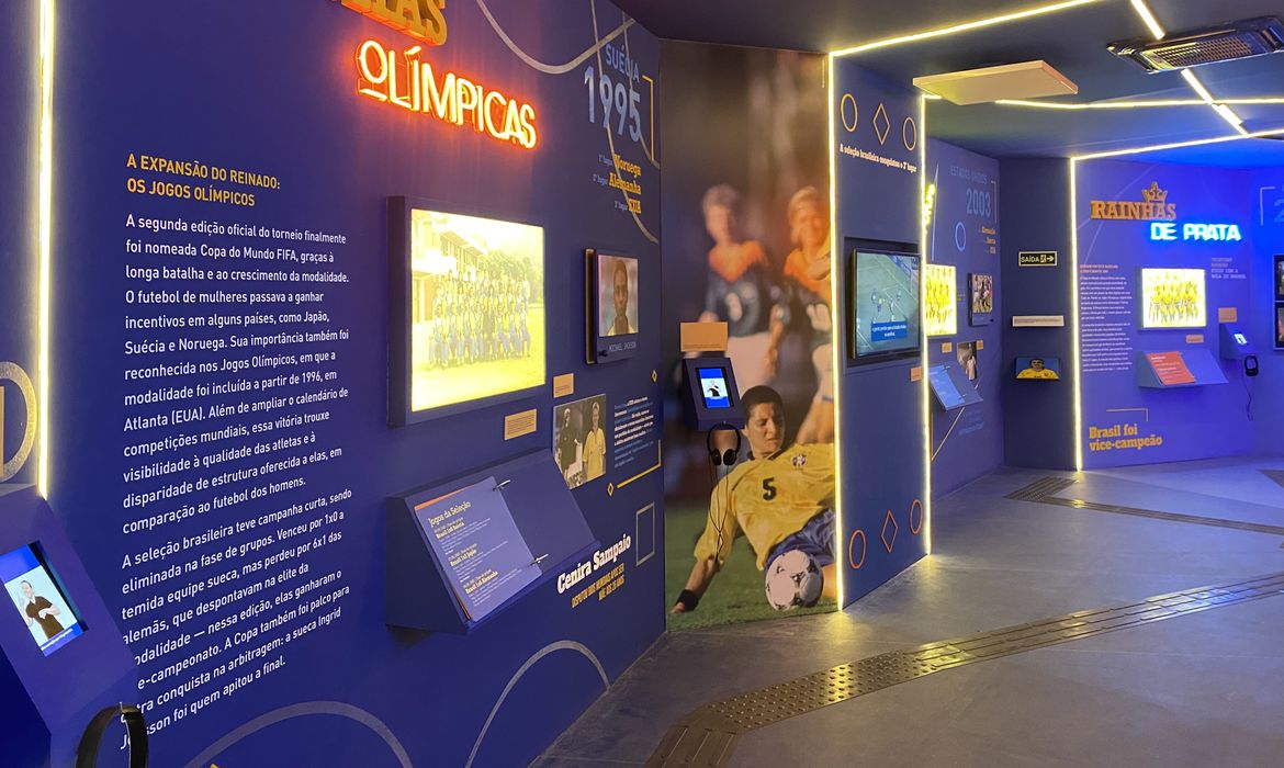 exposição rainhas de copas, museu do futebol