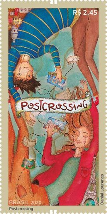 Divulgação/Correios Os Correios lança hoje (14), na forma de selo, uma homenagem aos adeptos do chamado Postcrossing,