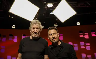 Brasília (DF) 23/10/2023 –  O cantor, compositor e músico inglês Roger Waters, é o convidado do programa na Empresa Brasil de Comunicação (EBC) - `DR com Demori´.
Foto: Joédson Alves/Agência Brasil