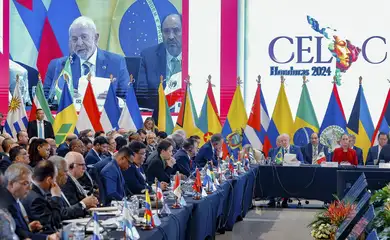 Honduras, 09/04/2025 - Presidente da República Luiz Inácio Lula da Silva fala durante sessão de Abertura da 9ª Reunião de Cúpula de Chefes de Estado da CELAC. Foto: Ricardo Stuckert/PR