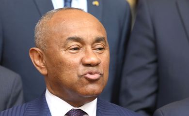 Ahmad Ahmad em Abidjan - dirigente do futebol africano é condenado por corrupção