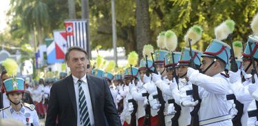 Bolsonaro na comemoração dos 130 anos do Colégio Militar