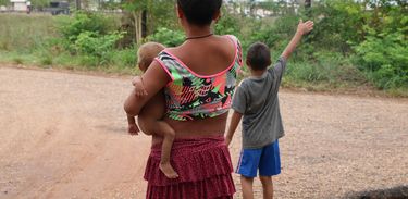 Saída de militares no Hospital de Campanha Yanomami montado na Casa de Saúde Indígena - Casai.