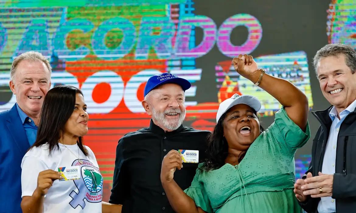 Linhares (ES), 11/07/2025 - Presidente da República, Luiz Inácio Lula da Silva, durante a cerimônia de apresentação dos avanços do Novo Acordo Rio Doce, no Parque de Exposições de Linhares. Foto: Ricardo Stuckert/PR