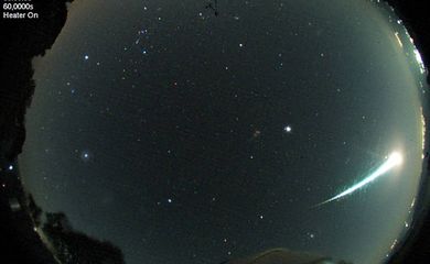 Um meteoro considerado de categoria muito brilhante foi registrado às 5h10 desta quarta-feira (3) por câmeras do Observatório Pico dos Dias, em Brazópolis, Minas Gerais, gerenciado pelo Laboratório Nacional de Astrofísica/MCTI.