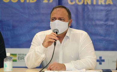 Ministro Eduardo Pazuello em Coletiva sobre ações do Ministério da Saúde no Amazonas para o fortalecimento do enfrentamento da Covid-19.