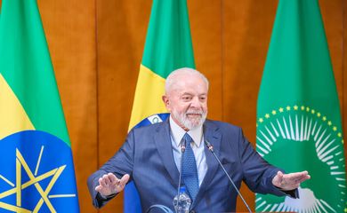 18.02.2024 - Presidente da República, Luiz Inácio Lula da Silva, durante Coletiva de imprensa. Adis Abeba - Etiópia.  
Foto: Ricardo Stuckert / PR
