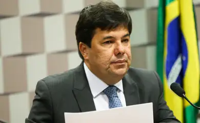 Brasília - O ministro da Educação, Mendonça Filho, durante audiência pública da Comissão de Educação, Cultura e Esporte no Senado (Marcelo Camargo/Agência Brasil)