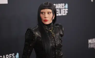 Lady Gaga poses at the red carpet during the 67th Annual Grammy Awards in Los Angeles, California, U.S., February 2, 2025. Reuters/Daniel Cole/Proibida reprodução