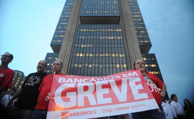 Bancários protestam contra proposta de Independência do Banco Central (Marcello Casal Jr./Agência Brasil)