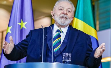 Berlim 04/12/2023, O presidente Lula, durante assinatura de atos, declaração conjunta e coletiva de imprensa, com  o chanceler Olaf Scholz, em Berlim. Foto: Ricardo Stuckert/PR