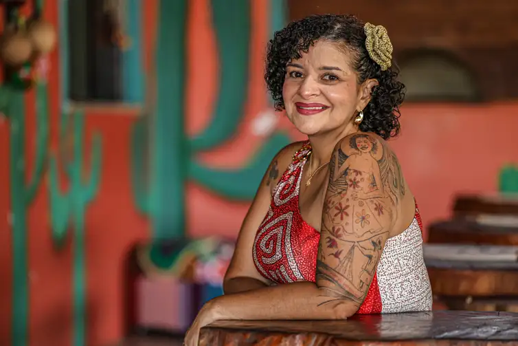 Marcelo Camargo/Agência Brasil Soure (PA), 09/010/2025 - Lana Correia, proprietária do Café da Dona Bila, em Soure. Foto: Marcelo Camargo/Agência Brasil