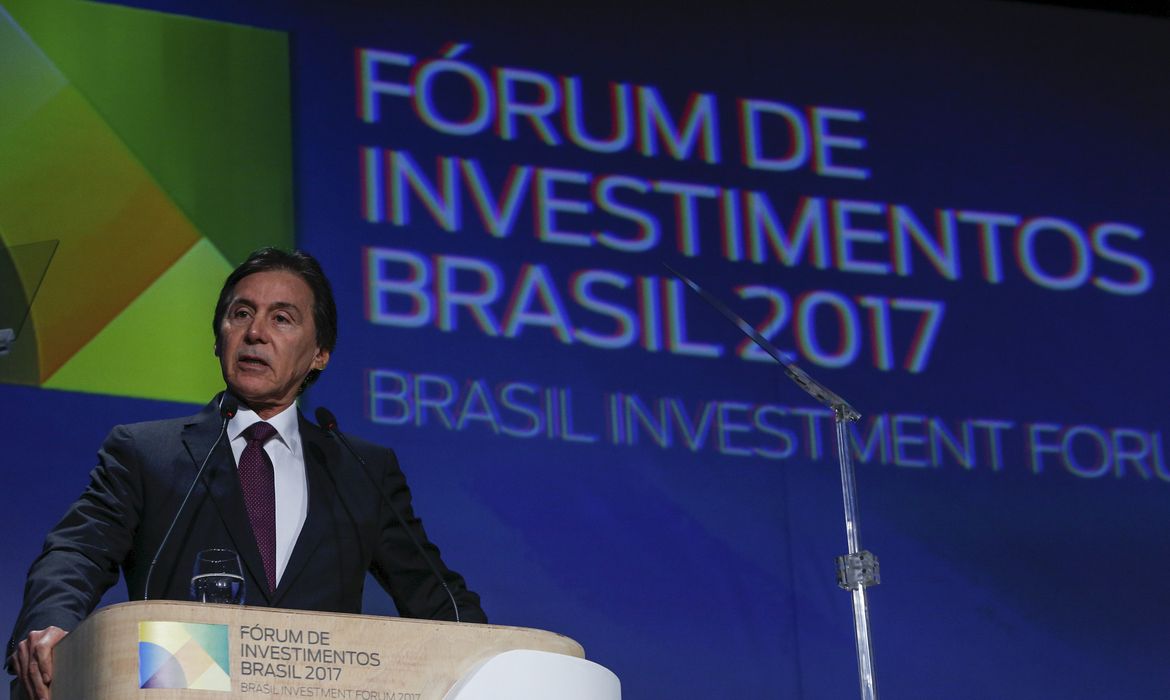São Paulo - O presidente do Senado, Eunício de Oliveira, participa da abertura do Fórum de Investimentos Brasil 2017 (Marcos Corrêa/PR)