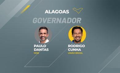Candidatos a governador que disputam o segundo turno em Alagoas.  