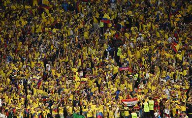 Torcedores do Equador após vitória da seleção do país na estreia da Copa do Mundo contra o Catar