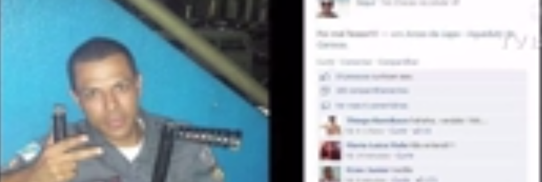 Policial exibe cassetete quebrado em rede social com a mensagem "Foi mal, fessor!!!"