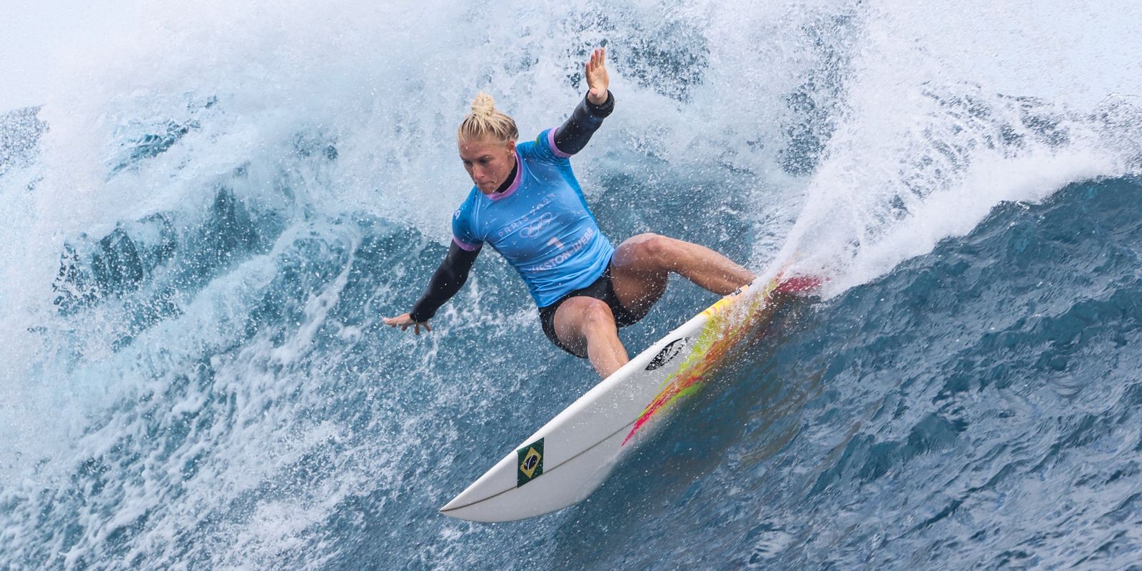Jogos de Paris: Tati Weston-Webb fica com prata no surfe feminino Jogos de Paris: Tati Weston-Webb fica com prata no surfe feminino