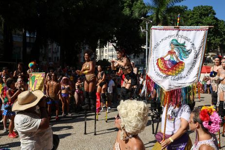 Rio de Janeiro (RJ), 18/02/2026 – Bloco Mulheres Rodadas se apresenta no Largo do Machado, na zona sul do Rio de Janeiro. Foto: Tomaz Silva/Agência Brasil